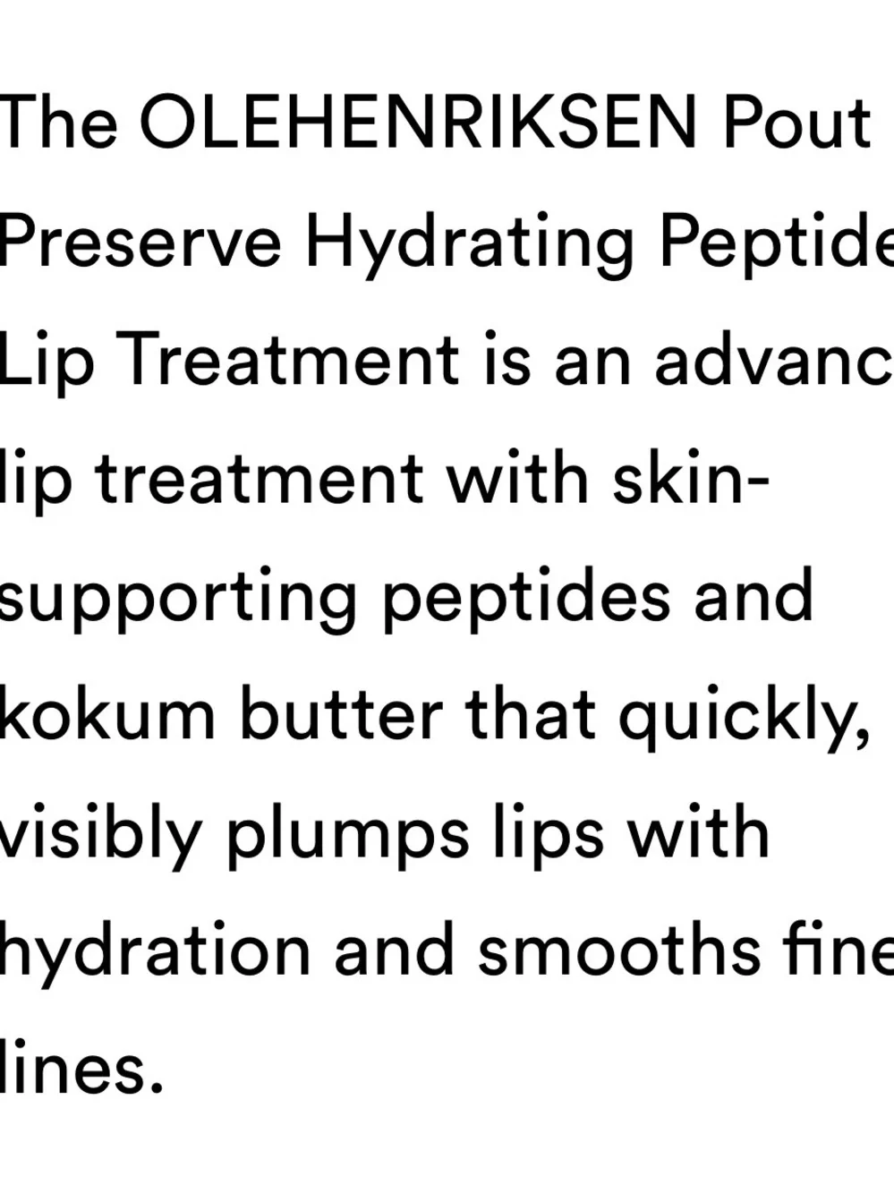 Ole Henriksen Pout Preserve Peptide Lip Treatment - Crème Brûlée